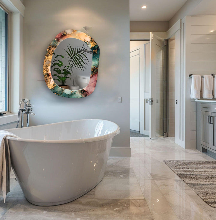 Wall mirrors with sleek frames and reflective surfaces for a modern and minimalistic look

