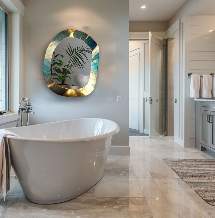 Stylish wall mirrors with ornate frames to create a luxurious and eye-catching feature
