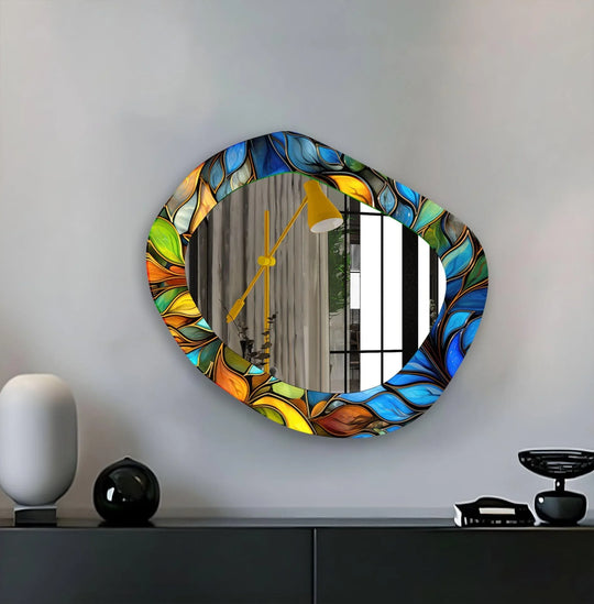 Color Leaf Stained Wall Mirror - MyPhotoStation