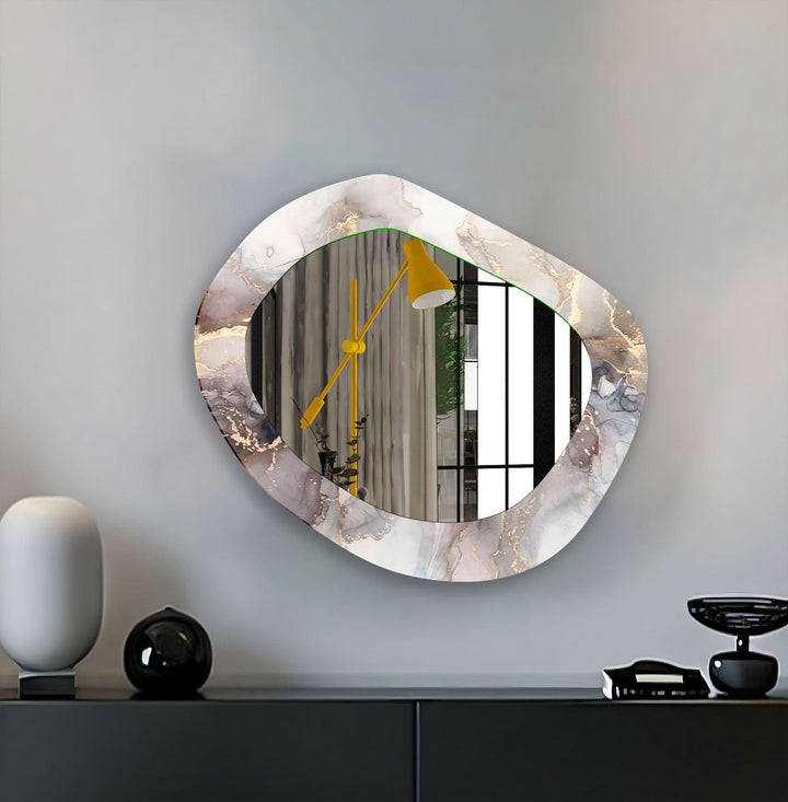 Decorative wall mirror blending timeless charm with contemporary style for versatile decor
