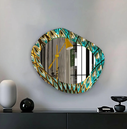 Wall mirrors featuring intricate designs to add depth and light to your living space
