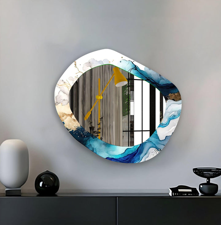 Moderner asymmetrischer Wandspiegel