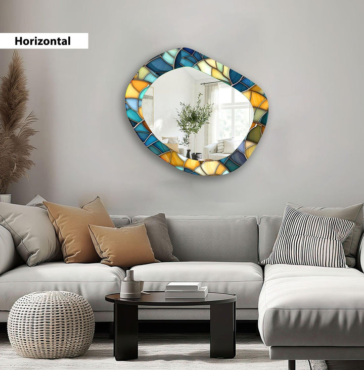 Mirror wall art blending contemporary elegance with artistic flair to enhance your walls
