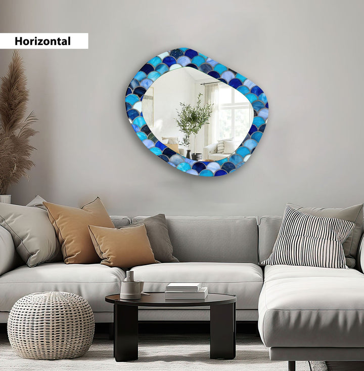 Mirror wall decor blending functionality and artistic design for versatile home styling
