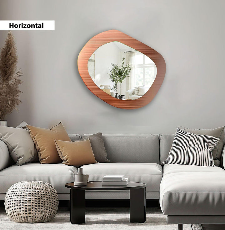Wall mirrors designed with decorative accents to serve as both art and practicality
