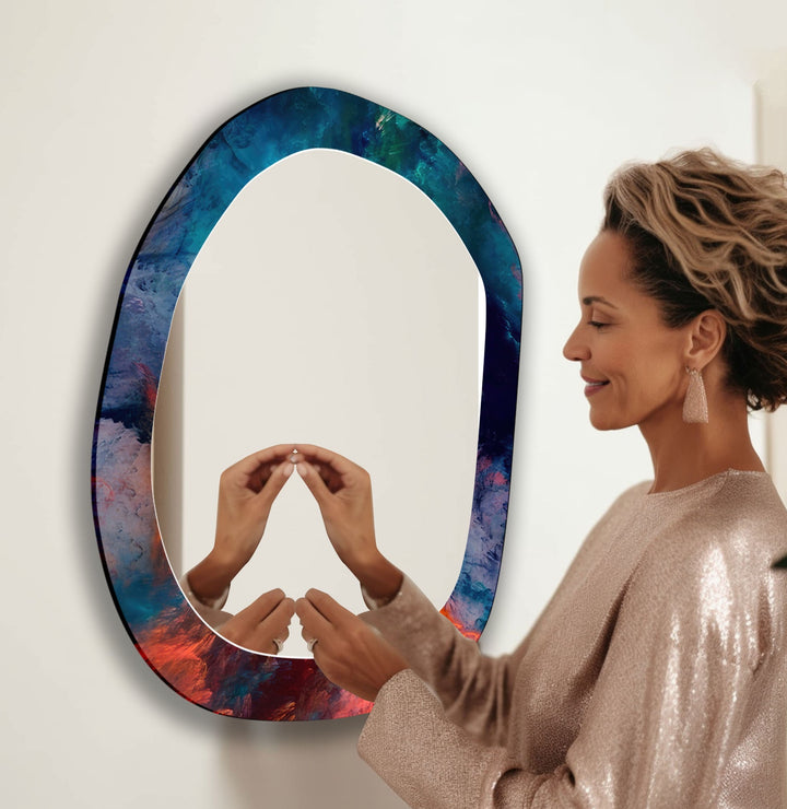 Decorative wall mirror perfect for adding a touch of modern elegance to your home
