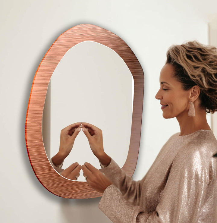 Mirrored wall art offering a creative and reflective statement for contemporary interiors
