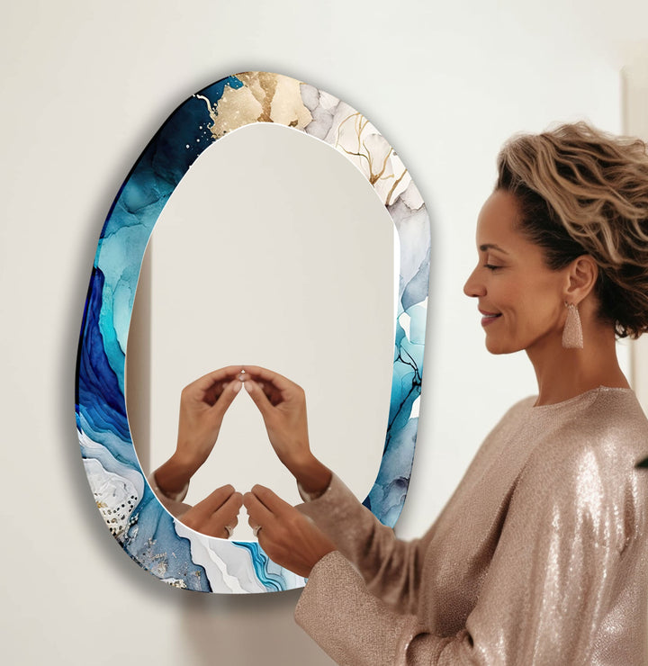 Wall mirrors featuring intricate designs to add depth and light to your living space
