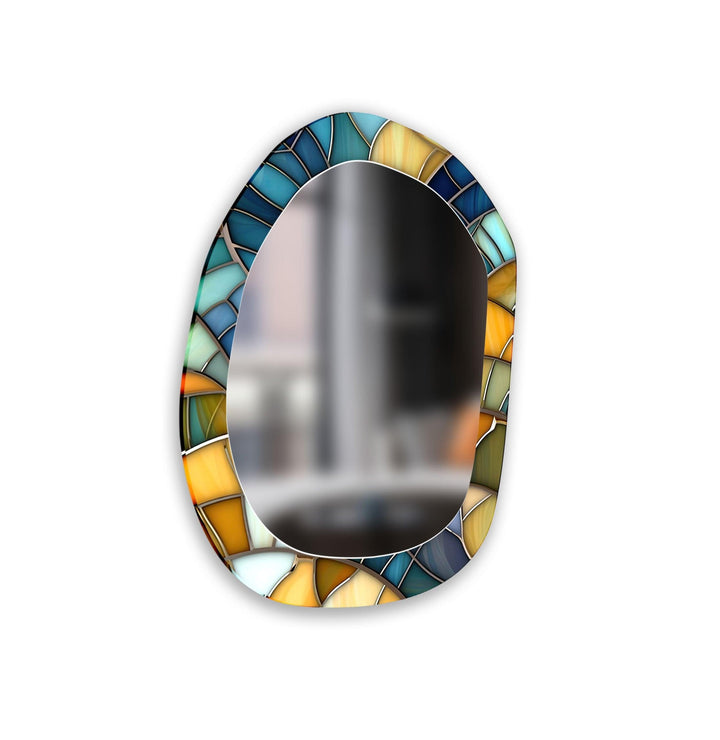 Mirror wall decor combining reflective surfaces and artistic shapes for a stunning focal point
