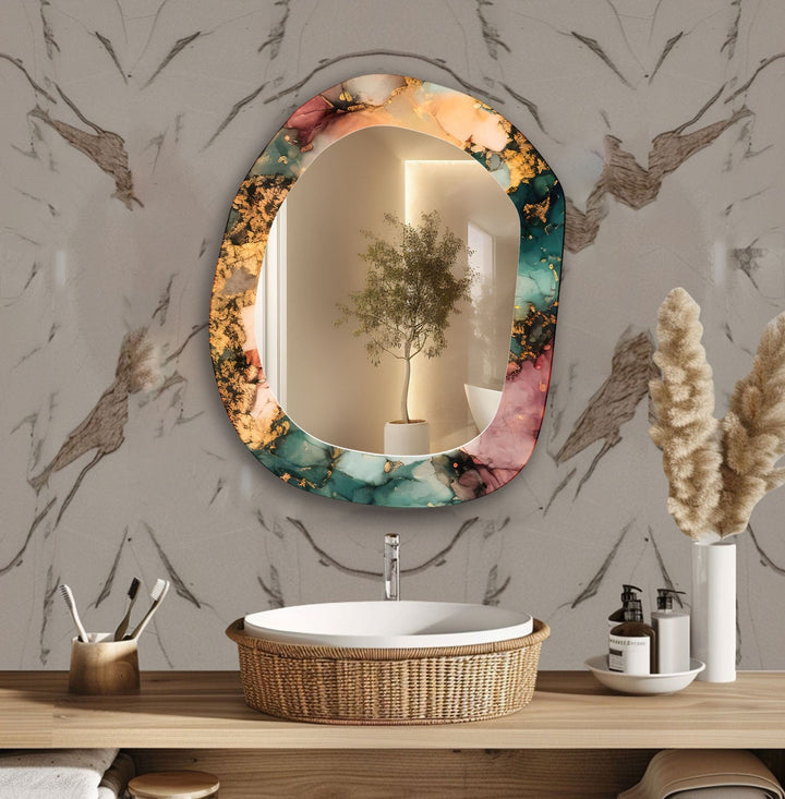 Mirrored wall art showcasing creative shapes and patterns to elevate your wall decor
