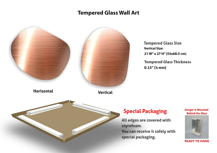 Modern Orange Panel Glass Wall Art, Glass Printing Wall Art, Print photos on glass
