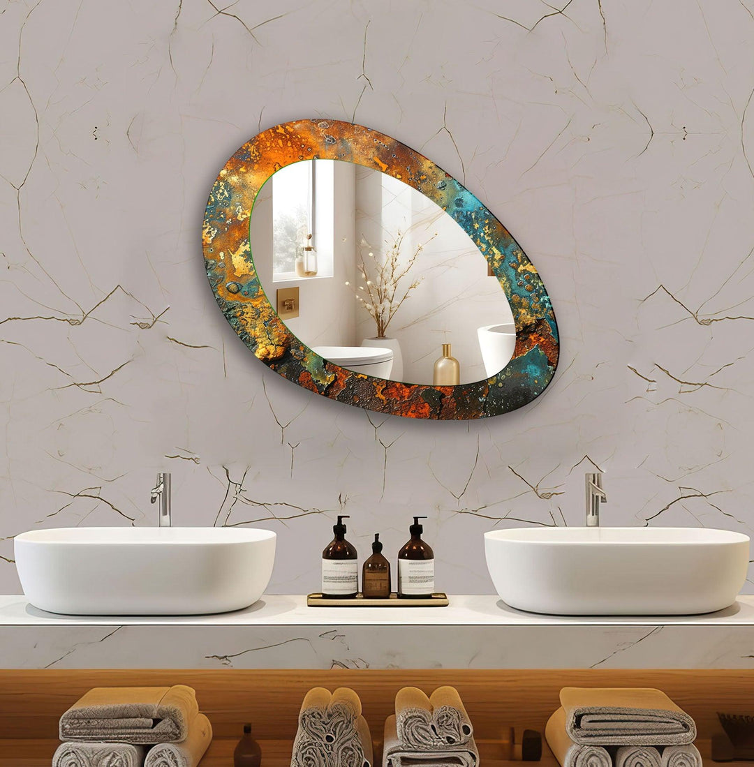 Wall mirrors featuring intricate designs to add depth and light to your living space
