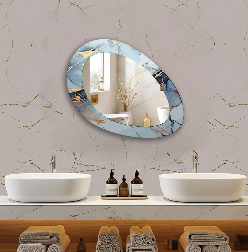 Decorative wall mirror with intricate detailing, perfect for enhancing any interior space

