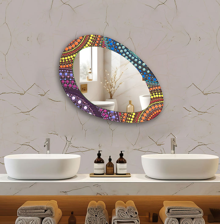 Decorative wall mirror blending timeless charm with contemporary style for versatile decor
