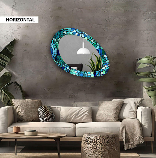 Mirror wall art inspired by geometric designs, adding sophistication to any decor style

