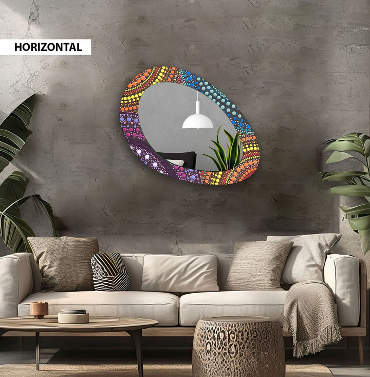 Mirror wall decor with bold designs that serve as a stunning focal point in any room
