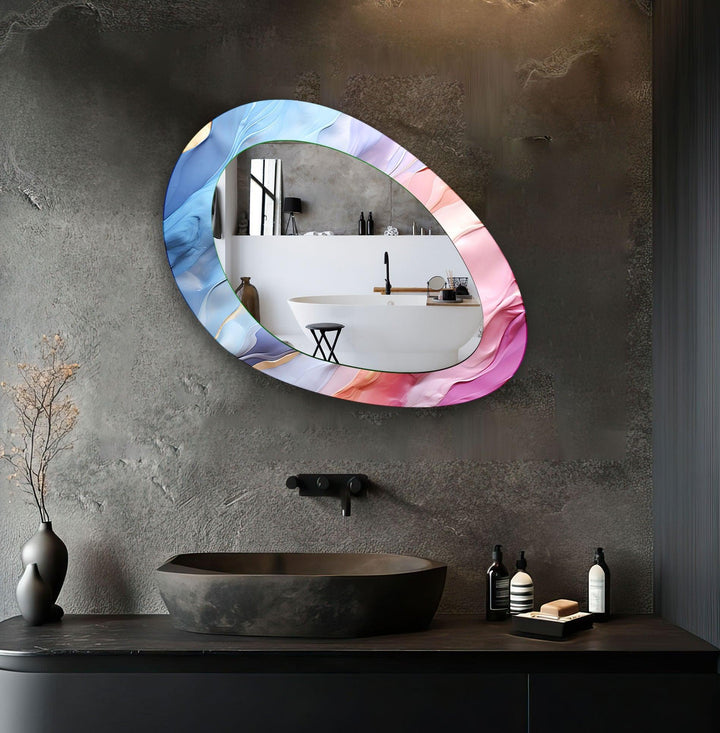 Mirror wall decor with bold designs that serve as a stunning focal point in any room
