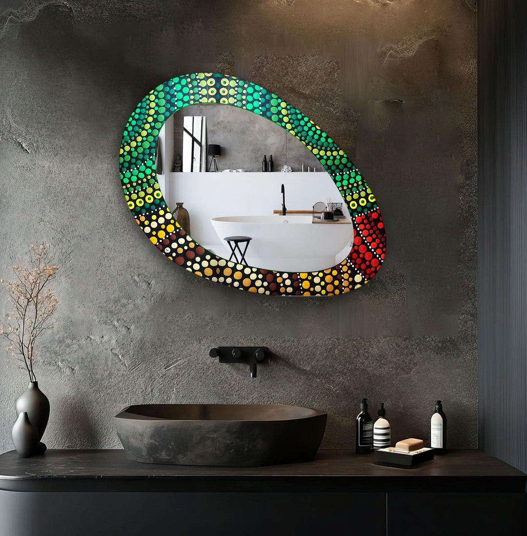 Decorative wall mirror with an ornate frame to add a touch of luxury to your decor
