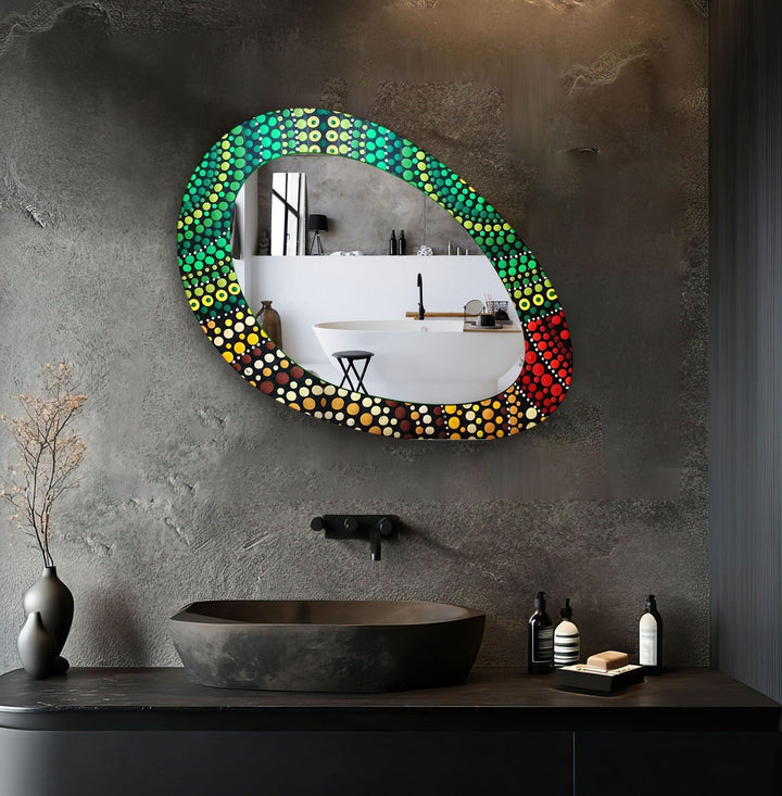 Decorative wall mirror with an ornate frame to add a touch of luxury to your decor
