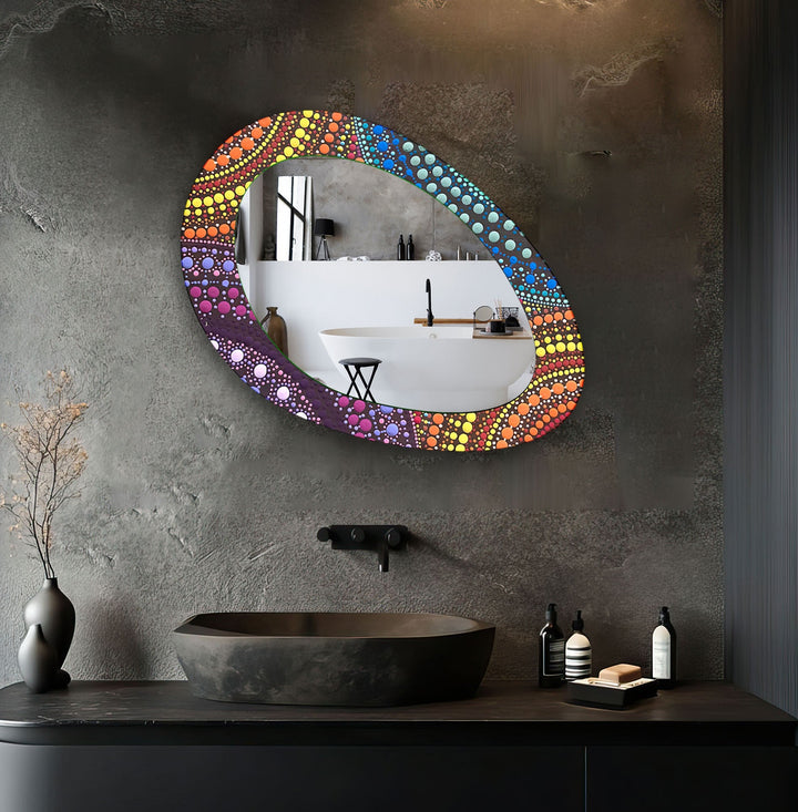 Mirrored wall art showcasing creative shapes and patterns to elevate your wall decor
