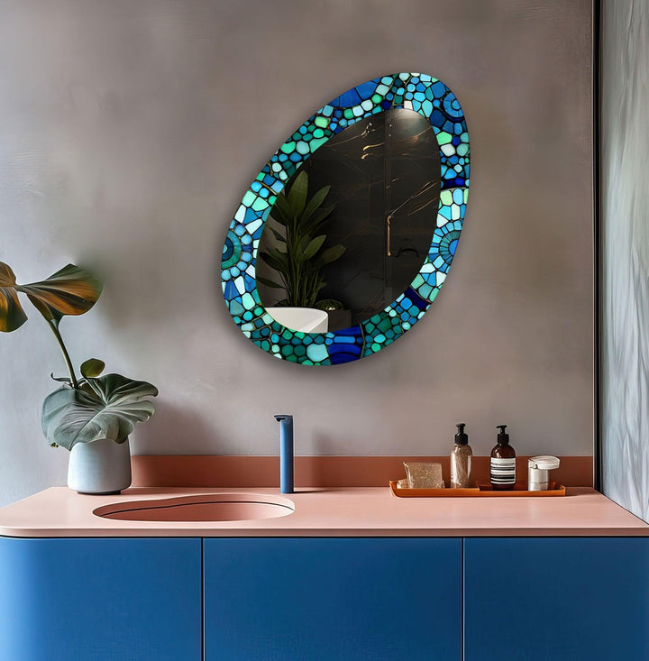 Mirrored wall art offering a creative and reflective statement for contemporary interiors
