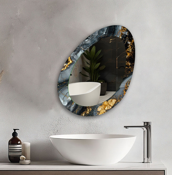 Wall mirrors designed with decorative accents to serve as both art and practicality
