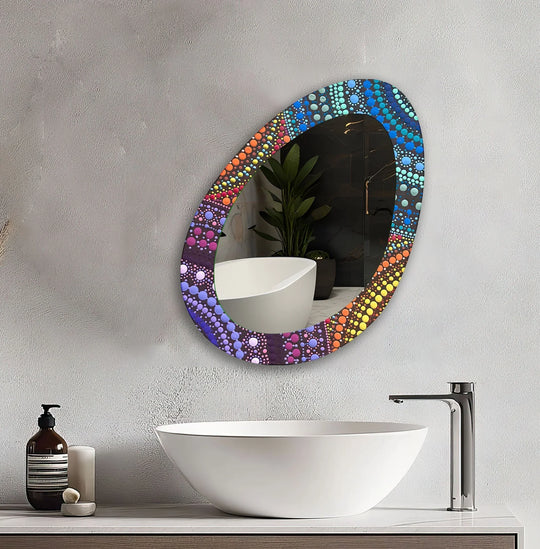 Decorative wall mirror featuring elegant details to enhance your home’s ambiance

