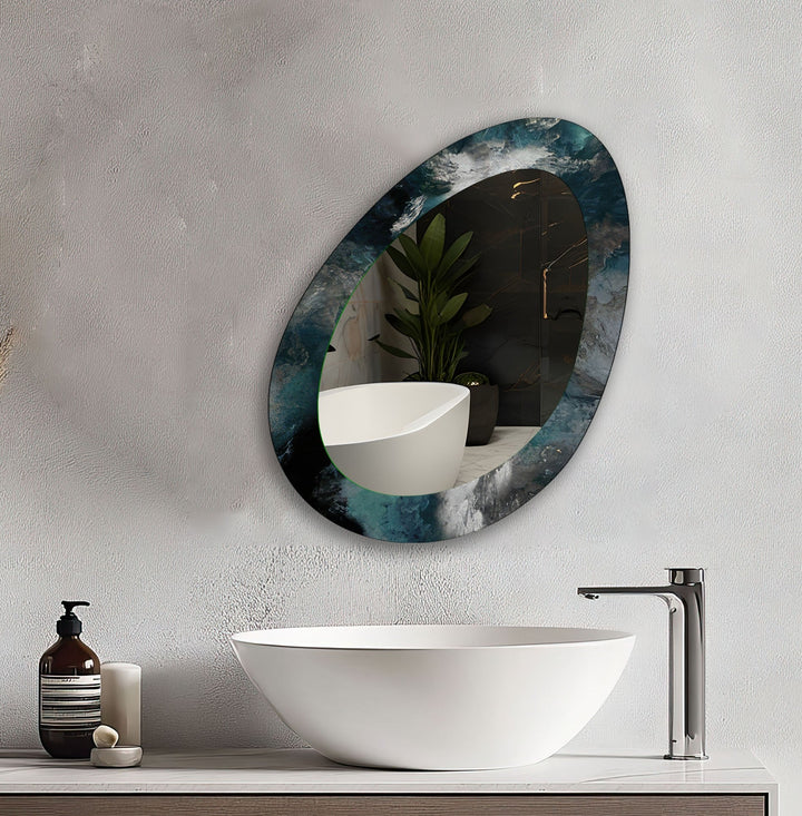 Mirrored wall art offering a creative and reflective statement for contemporary interiors
