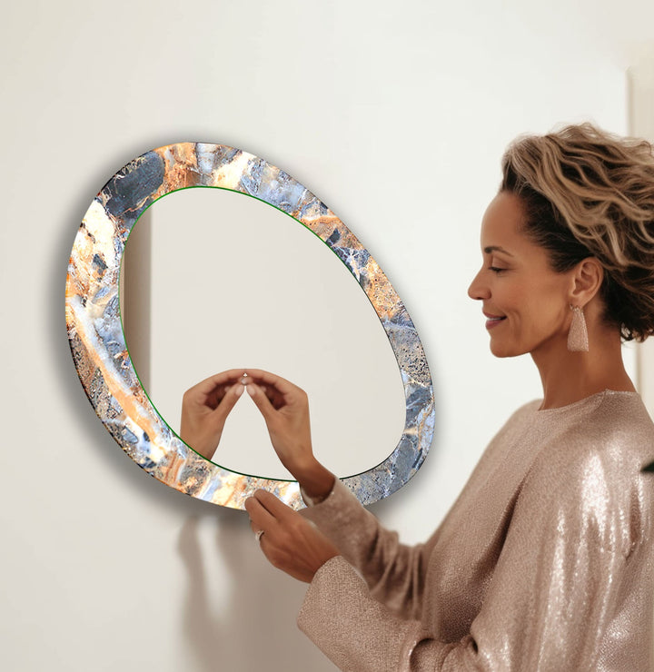 Mirror wall art featuring unique designs that blend functionality with artistic elegance
