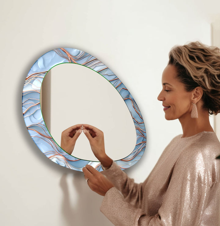 Decorative wall mirror with a minimalist frame to complement both modern and classic interiors
