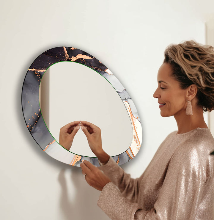 Mirrored wall art with stylish and artistic elements for a bold decor statement
