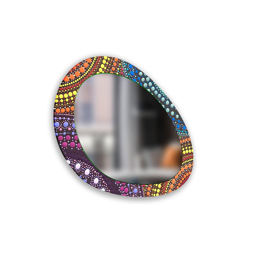 Mirror wall decor combining artistic elements with practical functionality for a unique touch
