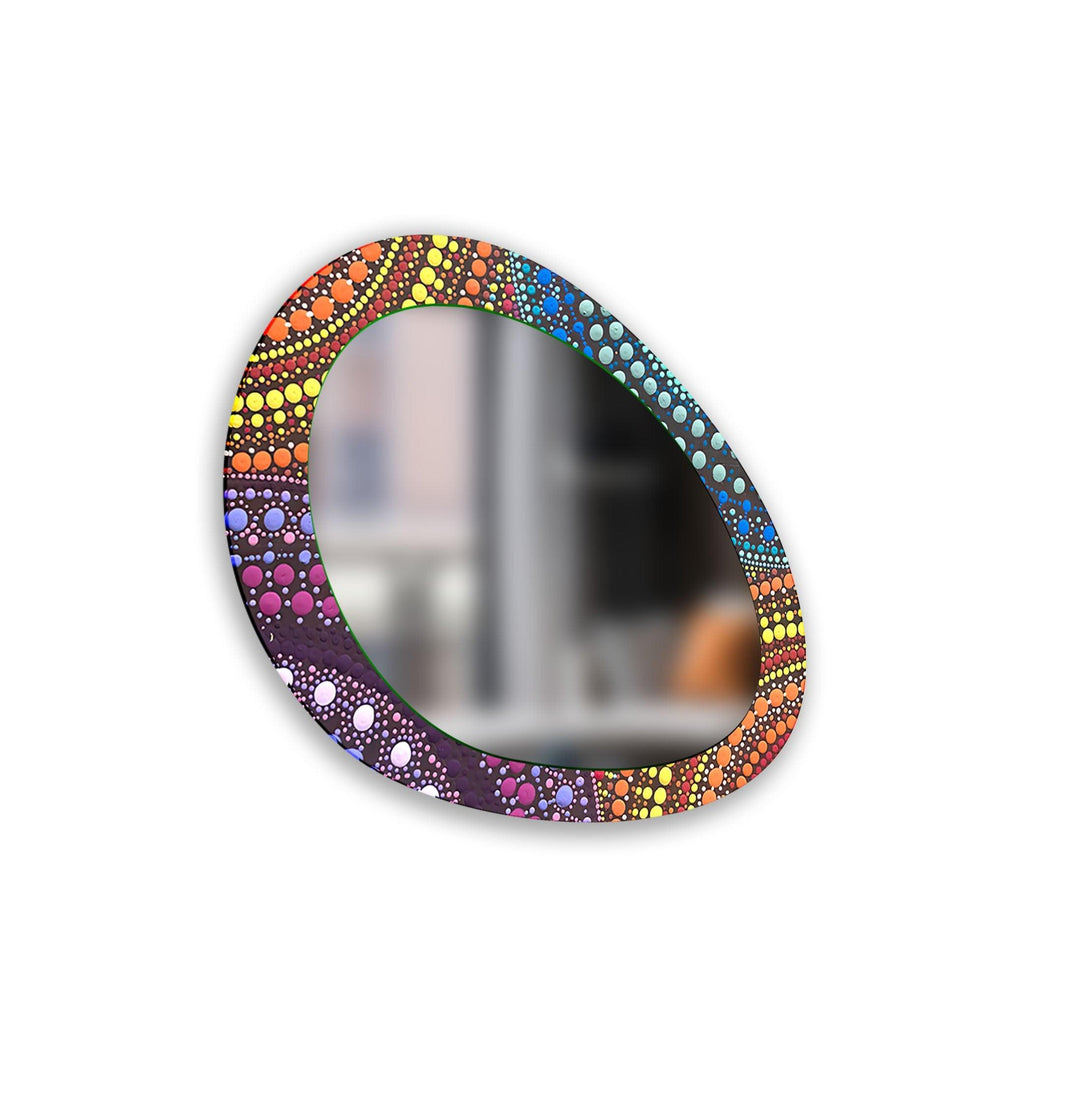 Mirror wall decor combining artistic elements with practical functionality for a unique touch
