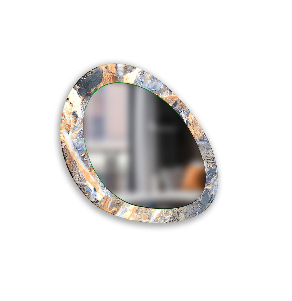 Decorative wall mirror with intricate detailing, perfect for enhancing any interior space
