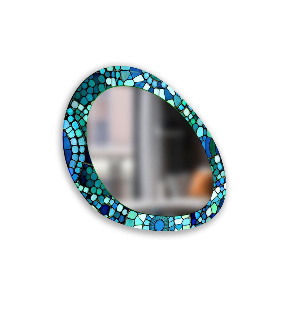 Wall mirrors with artistic frames that serve as both functional and decorative pieces
