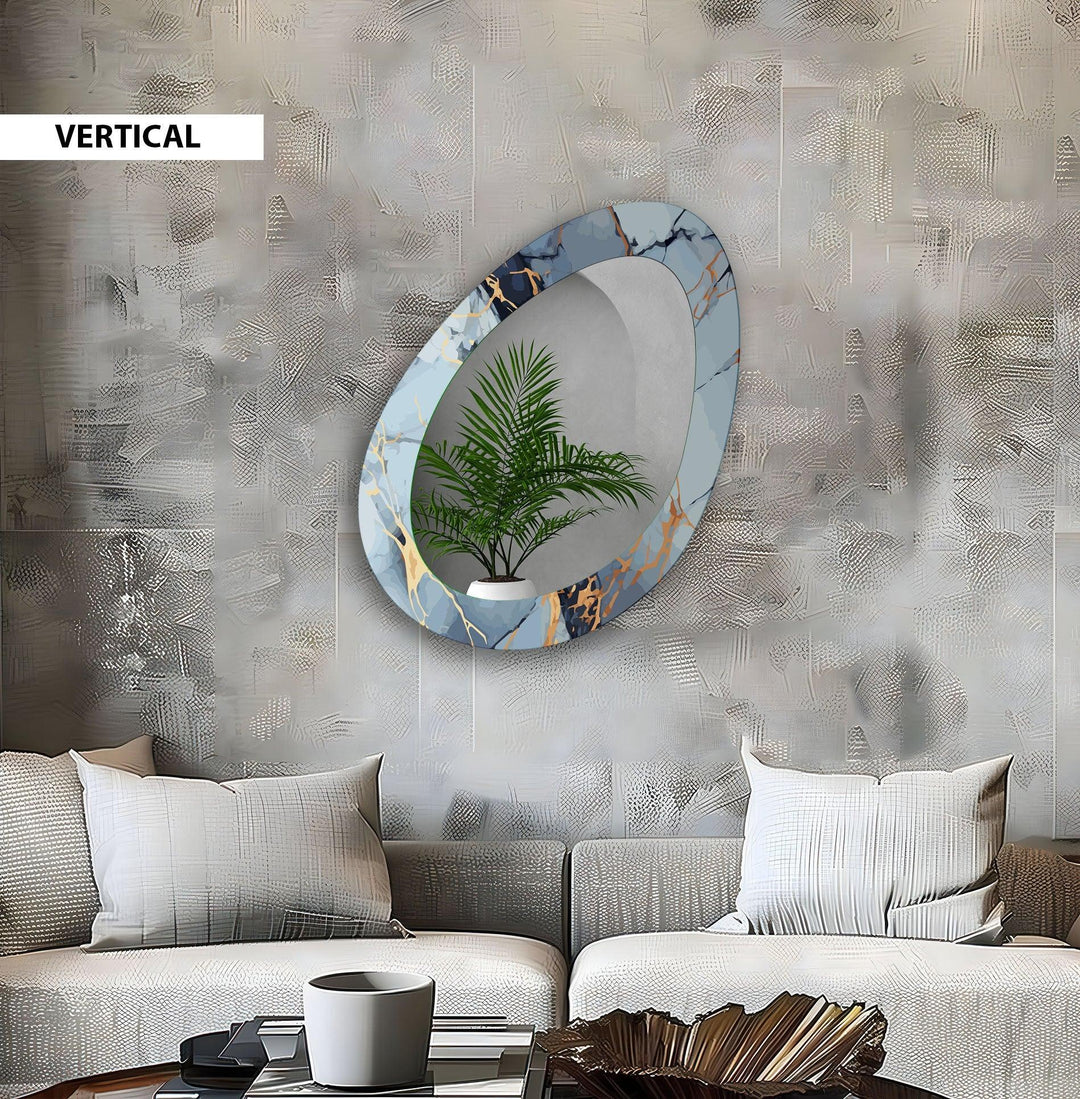 Mirrored wall art showcasing creative patterns and reflective designs for a contemporary touch
