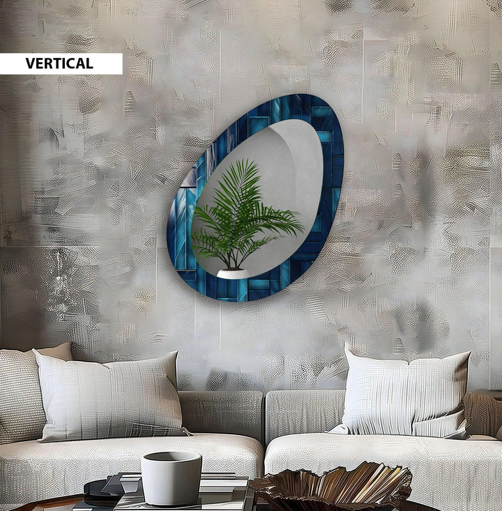 Decorative wall mirror with unique shapes and reflective surfaces for a chic statement
