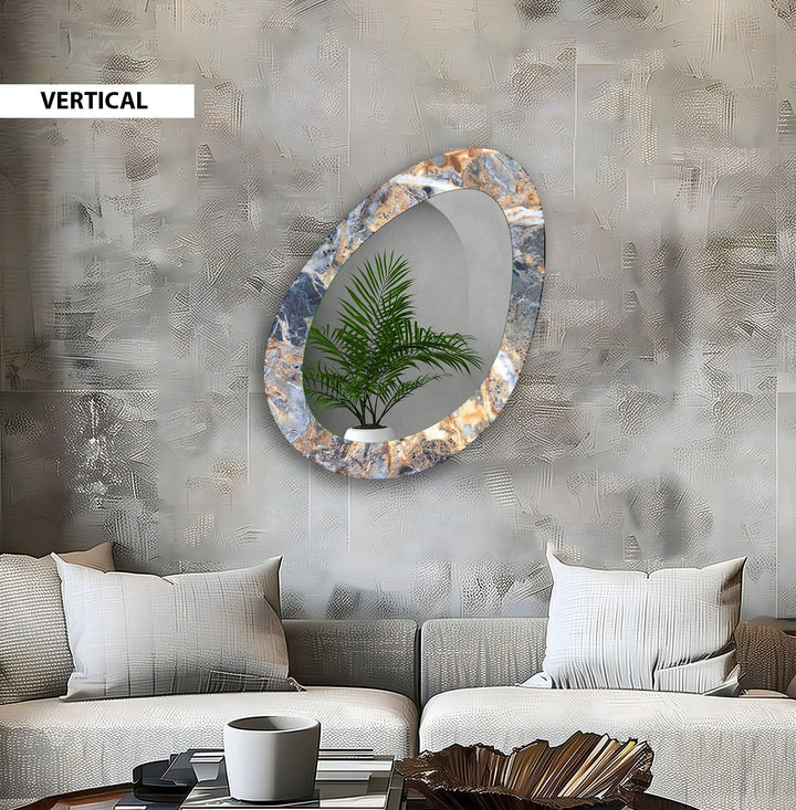 Decorative wall mirror with a minimalist frame to complement both modern and classic interiors
