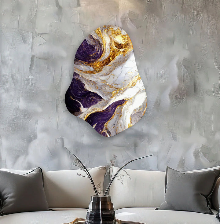Stylish Gold Marble Glass Wall Art, glass image printing, glass prints from photos
