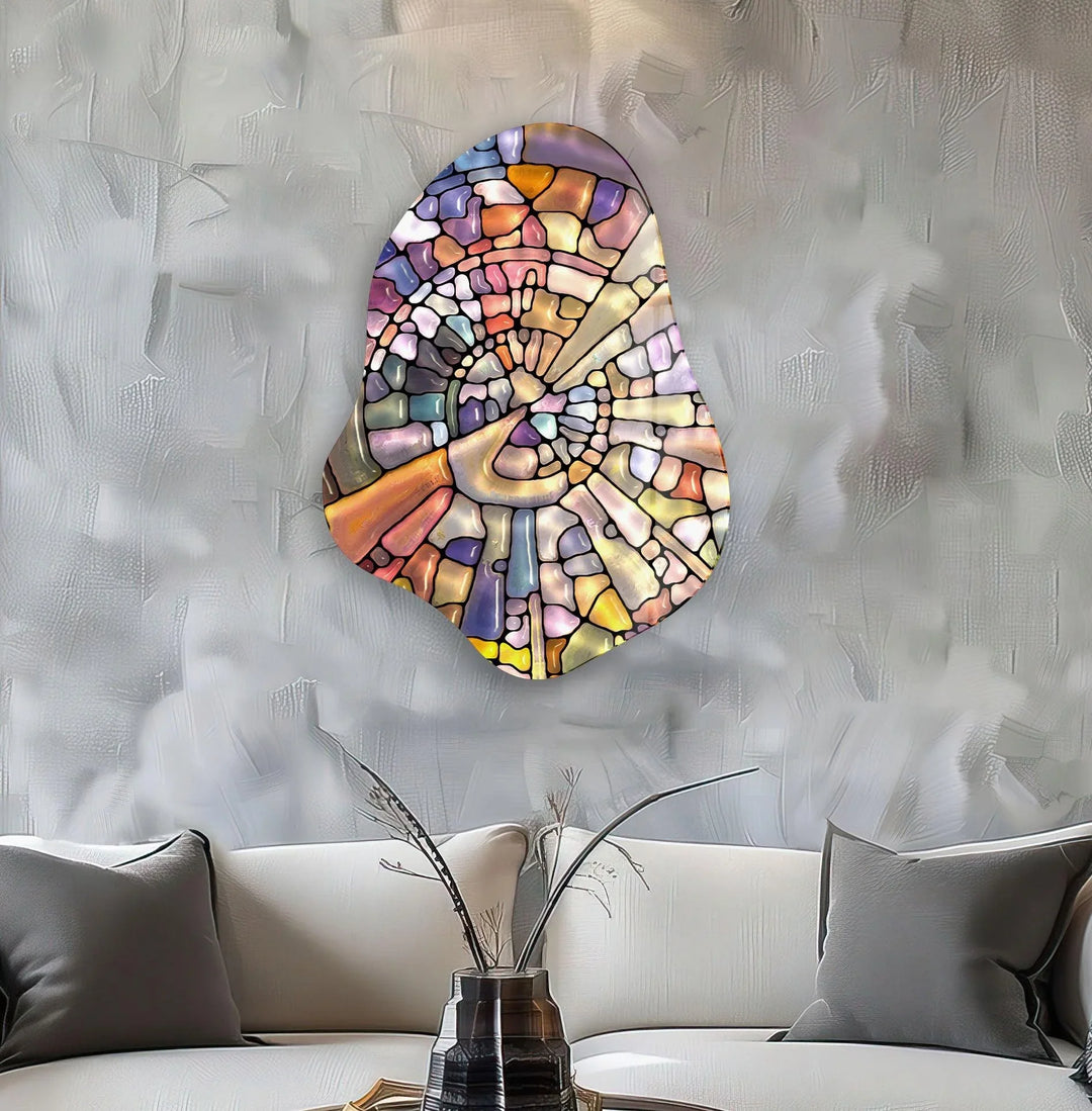 Stylish Colorful Stained Glass Wall Art, stained glass wall art, stained glass wall decor
