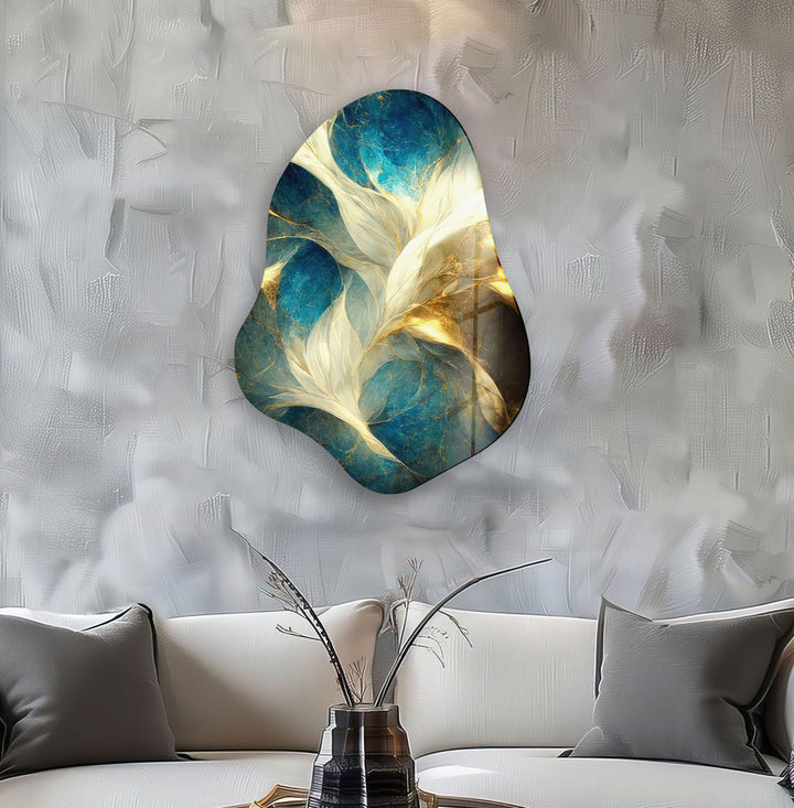 Stylish Green Marbled Glass Wall Art, art glass wall art, glass wall art pictures
