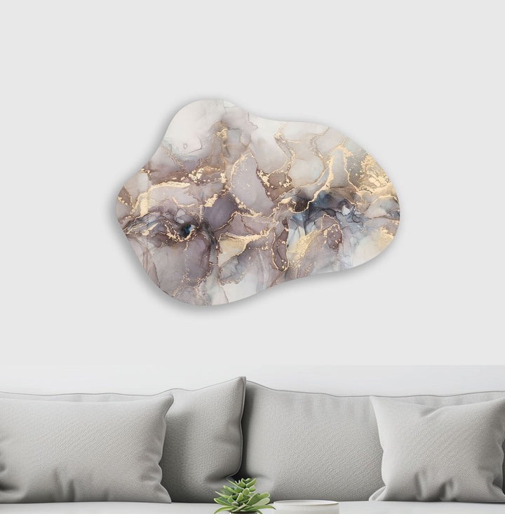 Light Brown Alcohol Ink Modern Glass Wall Art, glass photo prints, glass picture prints
