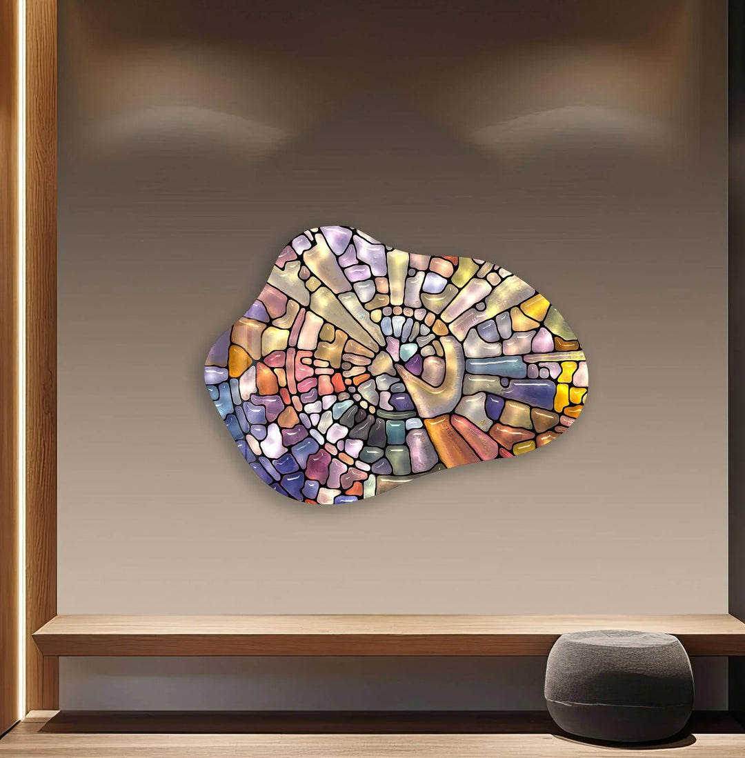 Stylish Colorful Stained Glass Wall Art, glass image printing, glass prints from photos
