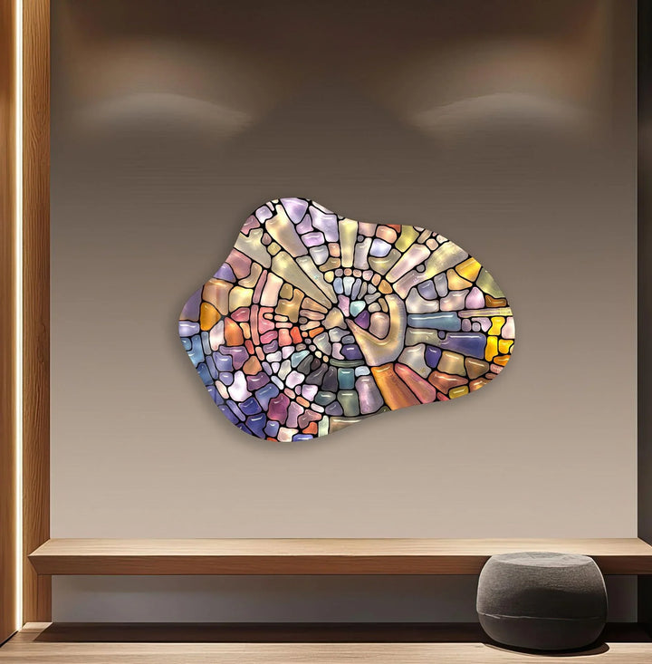 Stylish Colorful Stained Glass Wall Art, glass image printing, glass prints from photos
