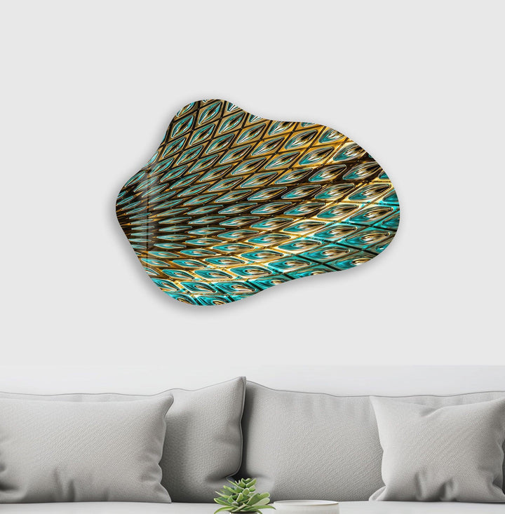 Stunning Green Stained Glass Wall Art, glass photo prints, glass picture prints
