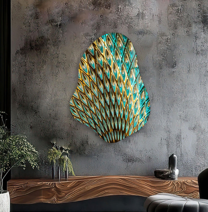Stunning Green Stained Glass Wall Art, photo print on glass, prints on glass wall art

