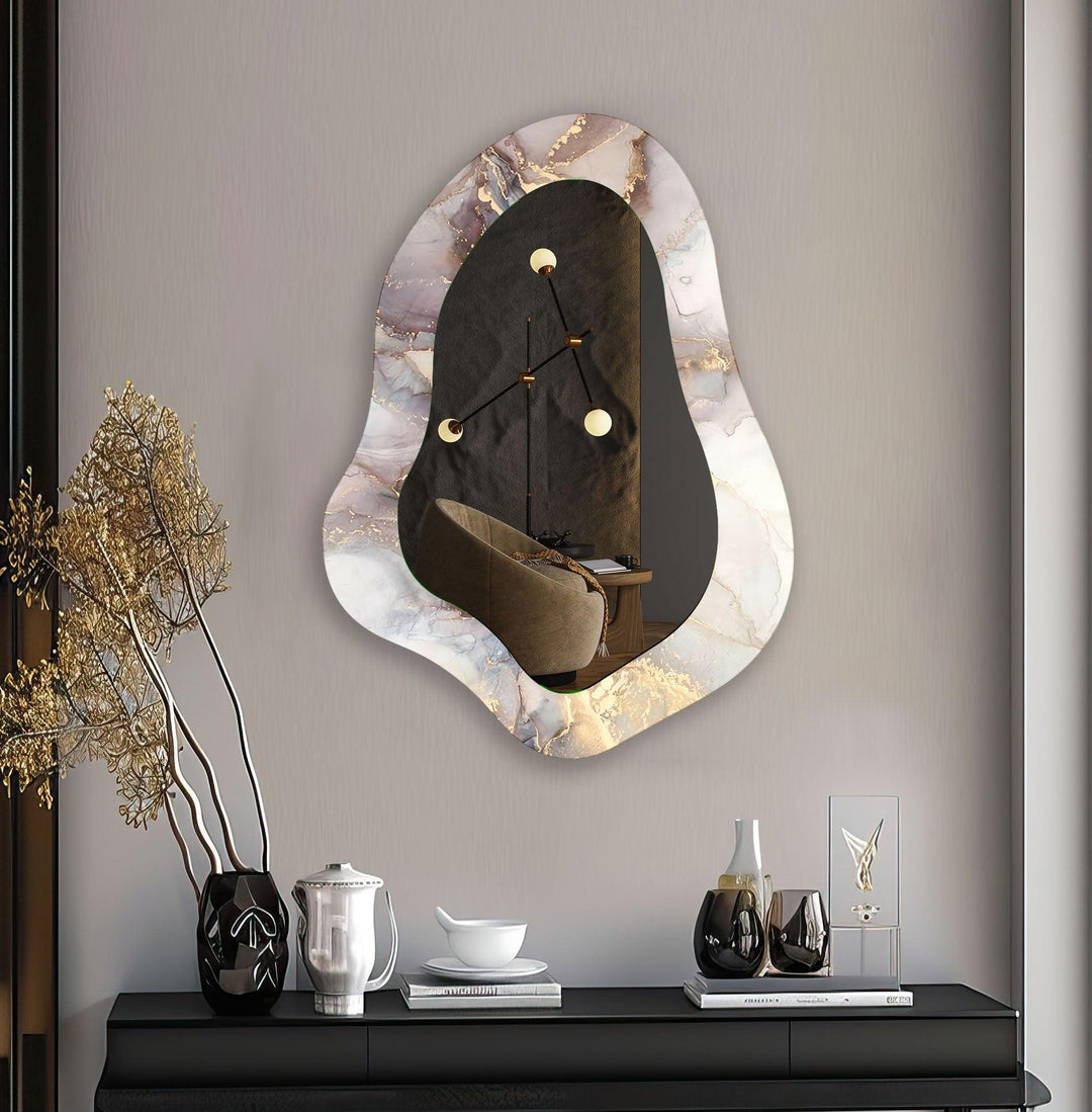 Mirror wall decor with bold designs that serve as a stunning focal point in any room
