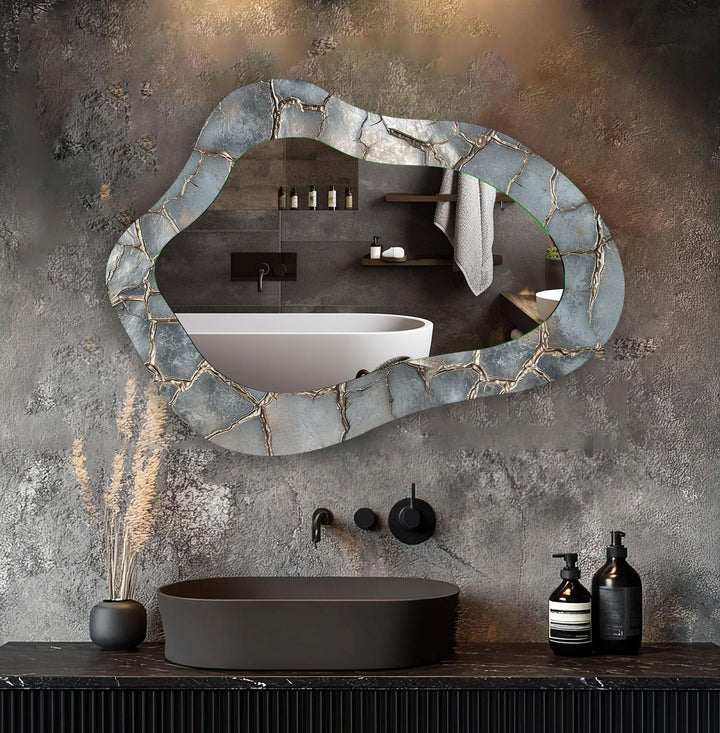 Stylish wall mirrors designed to reflect light and create depth in any room
