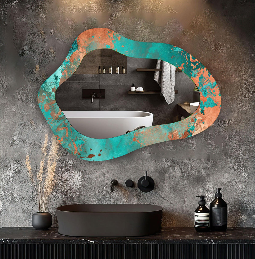 Decorative wall mirror with a minimalist frame to complement both modern and classic interiors

