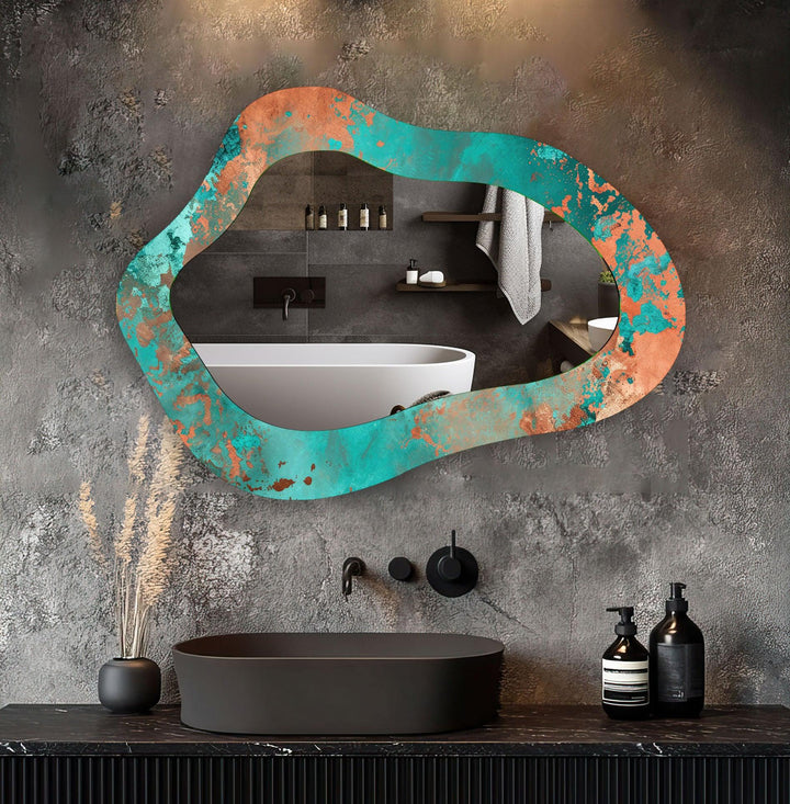Decorative wall mirror with a minimalist frame to complement both modern and classic interiors
